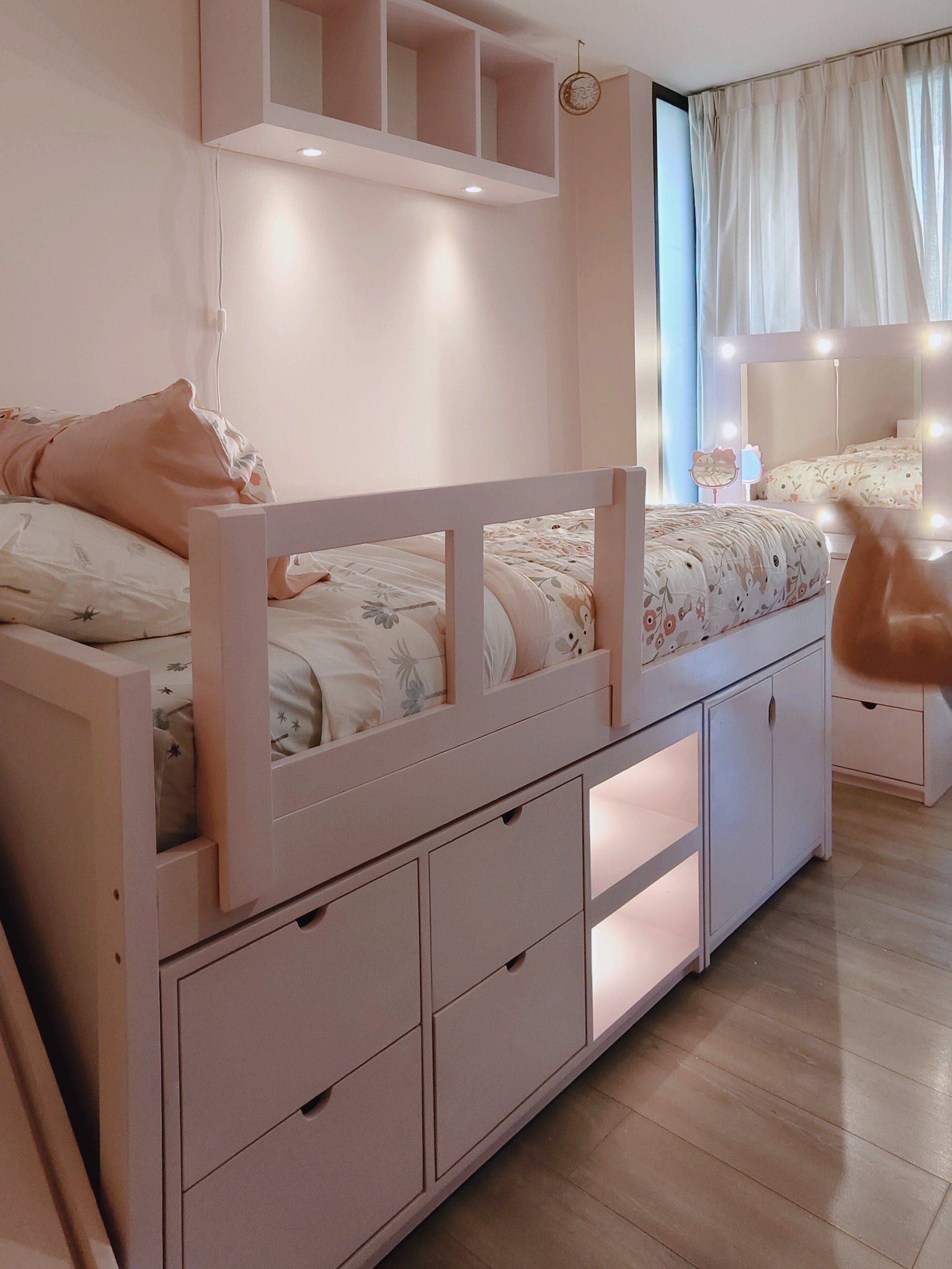 1000004352.jpg CAMA ELI – CAMA SEMI ALTA ECON ESCALERA, RESBALIN Y BARANDA SEGURA - Imagen 1