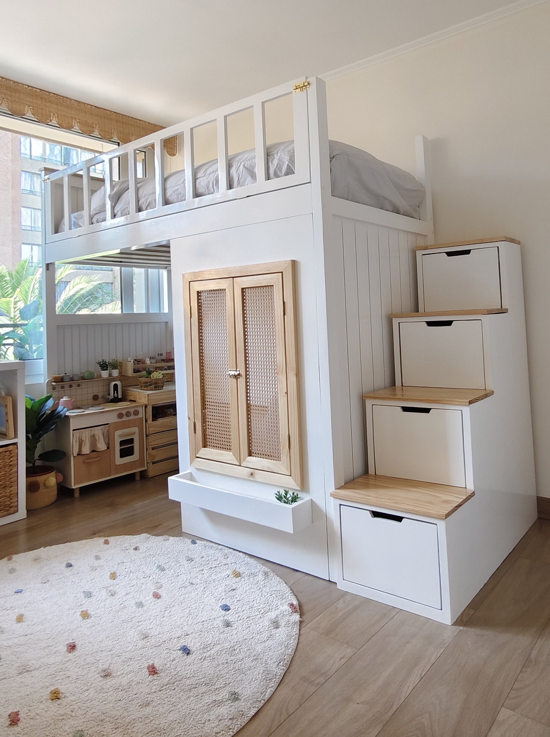 2026/05/1000014874.jpg CAMA ALTA CASITA ENCANTADA – cama infantil en altura con diseño de casita - Imagen 1